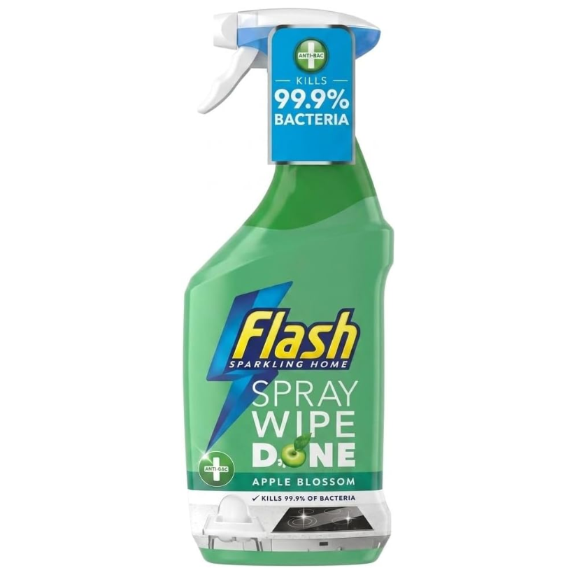 Flash Spray Wipe Done Multi Purpose Apple Blossom 800ml